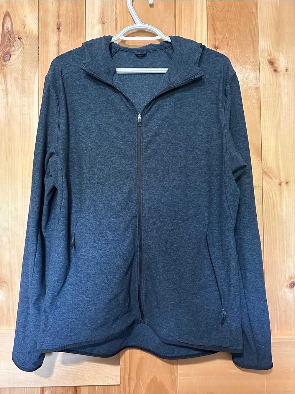 lululemon athletica Charcoal Full-Zip Hooded Utility Jacket